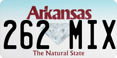 AR license plate 262MIX