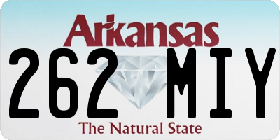 AR license plate 262MIY