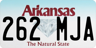 AR license plate 262MJA