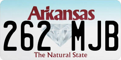 AR license plate 262MJB