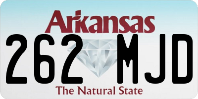 AR license plate 262MJD