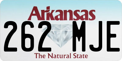 AR license plate 262MJE