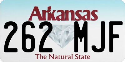 AR license plate 262MJF