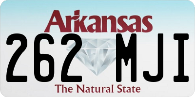 AR license plate 262MJI