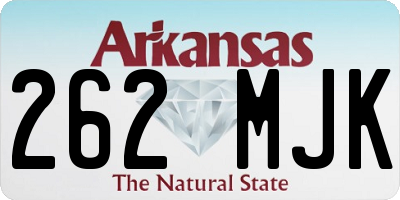 AR license plate 262MJK