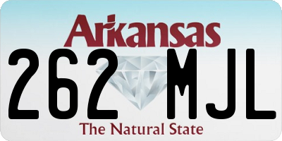 AR license plate 262MJL