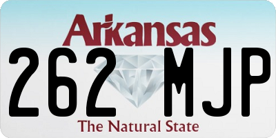 AR license plate 262MJP