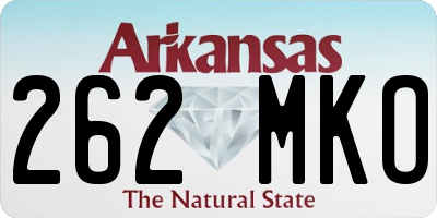 AR license plate 262MKO