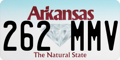 AR license plate 262MMV