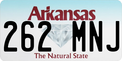 AR license plate 262MNJ