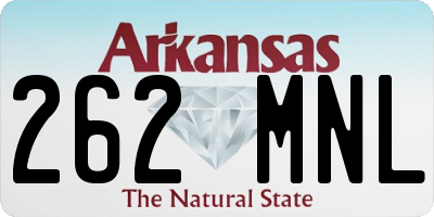 AR license plate 262MNL