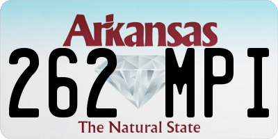 AR license plate 262MPI