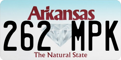 AR license plate 262MPK
