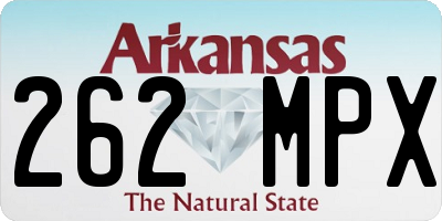 AR license plate 262MPX