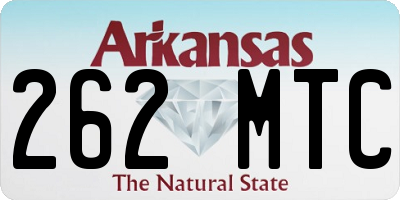 AR license plate 262MTC