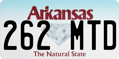 AR license plate 262MTD