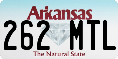 AR license plate 262MTL