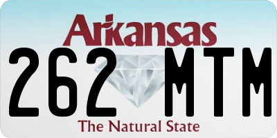 AR license plate 262MTM