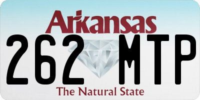 AR license plate 262MTP