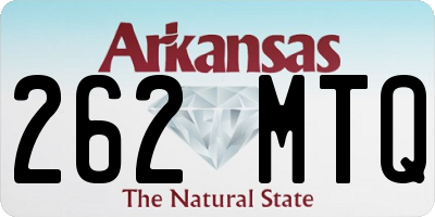 AR license plate 262MTQ