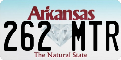 AR license plate 262MTR