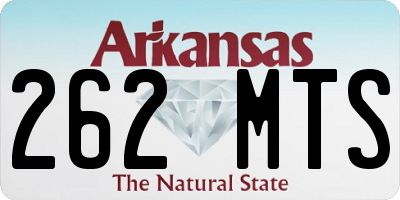 AR license plate 262MTS
