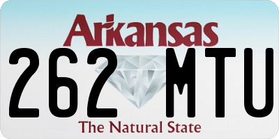 AR license plate 262MTU