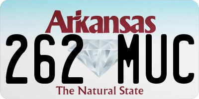 AR license plate 262MUC