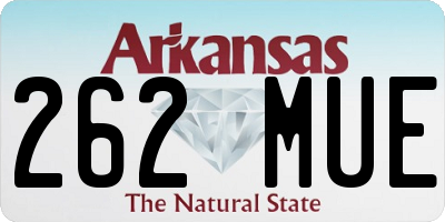 AR license plate 262MUE