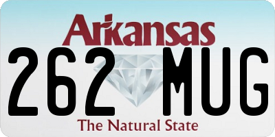 AR license plate 262MUG