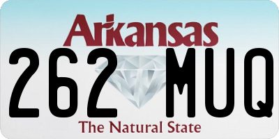 AR license plate 262MUQ