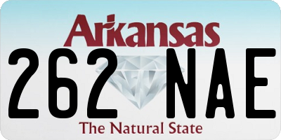AR license plate 262NAE