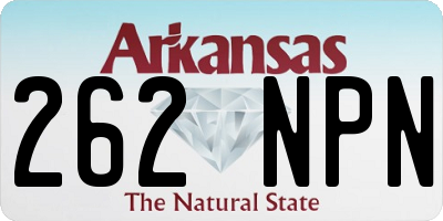 AR license plate 262NPN