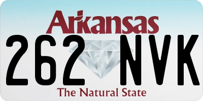 AR license plate 262NVK