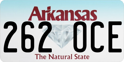 AR license plate 262OCE