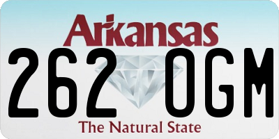 AR license plate 262OGM