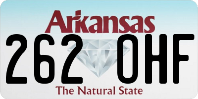AR license plate 262OHF