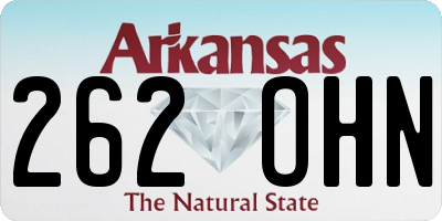 AR license plate 262OHN