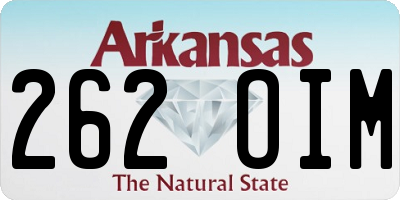 AR license plate 262OIM