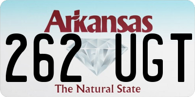 AR license plate 262UGT