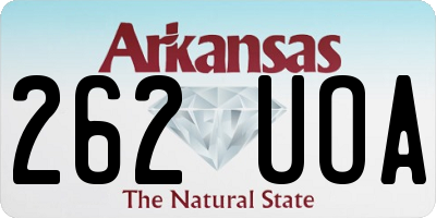 AR license plate 262UOA