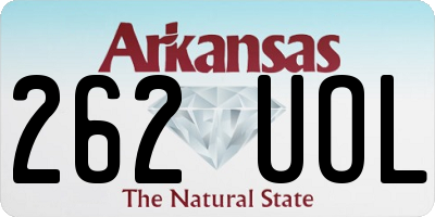 AR license plate 262UOL