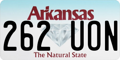 AR license plate 262UON