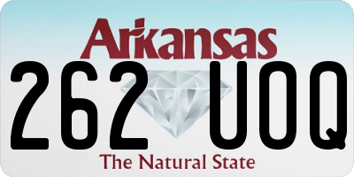 AR license plate 262UOQ