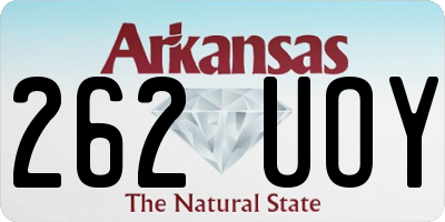 AR license plate 262UOY
