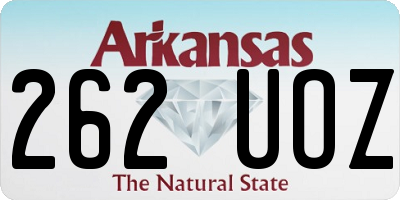 AR license plate 262UOZ