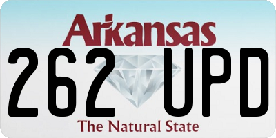 AR license plate 262UPD