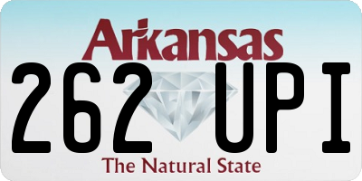 AR license plate 262UPI