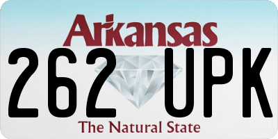 AR license plate 262UPK