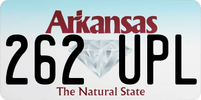AR license plate 262UPL